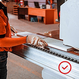 Smooth edge banding
